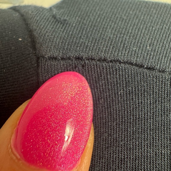 Cos Navy Mixed Media Silk 3/4 Sleeve Tunic Dress Minimalist Lagenlook Small - Picture 9 of 9